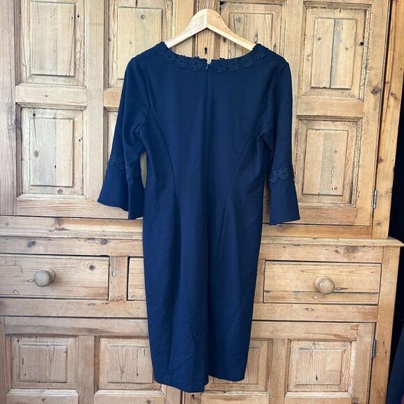 Talbots Petites 4 Petite Navy Blue Dress - Picture 4 of 5